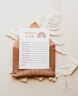 Rainbow Wishes for Baby Shower Card | Baby Keepsake