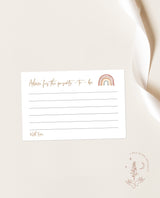 Rainbow Advice for Parents Card Shower | Advice for Mommy