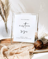 Minimalist Wedding Sign Template | Customizable Wedding Signage