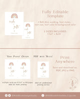 Cards and Gifts Shower Sign | Rainbow Baby Shower Sign