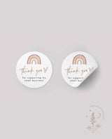 Small Business Thank You Sticker | Boho Business Package Sticker 