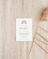 Rainbow Baby Shower Invitation | Gender Neutral Shower Invite