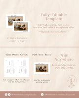 Photo Save the Date Postcard Template | Polaroid Save the Date Invite