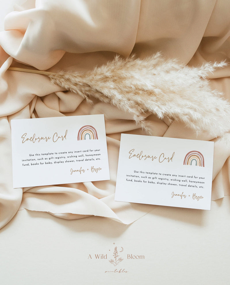 Rainbow Enclosure Card | Books for Baby Card 