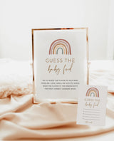 Guess the Baby Food Game | Rainbow Baby Shower Game