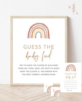 Guess the Baby Food Game | Rainbow Baby Shower Game