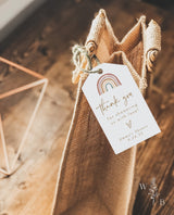 Rainbow Thank You Tags | Baby Shower Favor Tag 