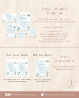 Ocean Baby Shower Invitation | Boy Baby Shower Bundle