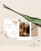 Bohemian Bridal Shower Invitation | Minimalist Bridal Shower Invite
