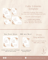 Pampas Grass Custom Sign Template | Terracotta Wedding Custom Sign