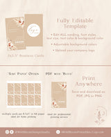 Modern Small Business Card Template | Boutique Business Card Template
