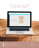 Boho Small Business Thank You Card | Pampas Grass Thank You Card Template