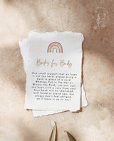 Rainbow Books for Baby Card | Book Request Insert Template