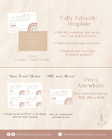 Rainbow Thank You Care Card | Boho Rainbow Product Care Card