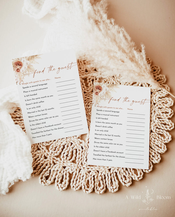 Find the Guest Shower Game | Fun Bridal Shower Game