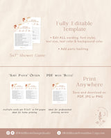 How Well Do You Know the Bride-to-Be Game | Boho Bridal Trivia Shower Game