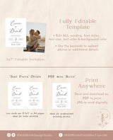 Minimalist Wedding Invitation | Editable Minimalist Wedding Invite