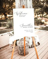 Minimalist Shower Welcome Sign | Bridal Shower Welcome Sign