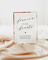 In Loving Memory Sign | Forever in Our Hearts Wedding Sign