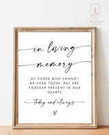 In Loving Memory Sign | Forever in Our Hearts Wedding Sign