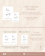 Love is Sweet Please Take A Treat Sign | Modern Minimalist Wedding Sign