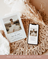 Graduation Party Invitation Template | Minimalist Graduation Announcement