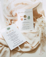 Tropical Bachelorette Party Editable Invitation | Tropical Bachelorette Itinerary