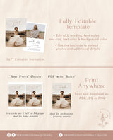 Graduation Party Invitation Template | Minimalist Graduation Announcement