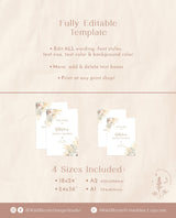Pampas Grass Bridal Shower Welcome Sign | Wedding Welcome Sign