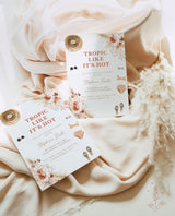Tropical Bachelorette Party Invitation | Tropical Bachelorette Itinerary