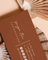 Terracotta Small Business Card | Boutique Business Card Template