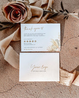 Pampas Grass Small Business Thank You Card | Boutique Thank You Template