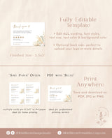 Pampas Grass Small Business Thank You Card | Boutique Thank You Template