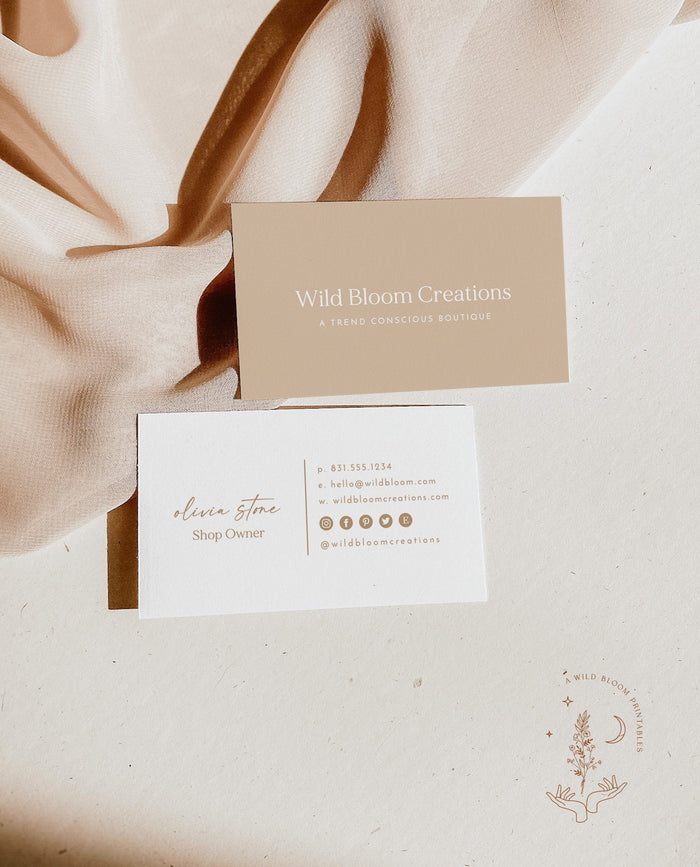 Boho Small Business Thank You Card | Thank You Card Template