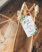 Greenery Thank You Favor Tag | Boho Bridal Shower Thank You Tag