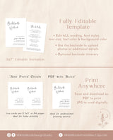 Minimalist Bachelorette Party Invite | Bachelorette Itinerary