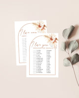 Bridal Shower Games Bundle | Boho Bridal Shower Games