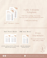 Pampas Grass He Said She Said Game | Boho Bridal Shower Game