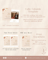 Bohemian Bridal Shower Invitation | Minimalist Bridal Shower Invite