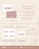 Minimalist Small Business Thank You Card | Boho Boutique Thank You Template