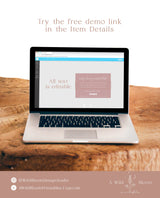 Minimalist Small Business Thank You Card | Boho Boutique Thank You Template