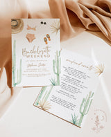Desert Bachelorette Party Invite | Palm Springs Invite