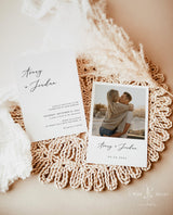 Minimalist Wedding Invitation | Editable Minimalist Wedding Invite