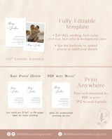 Minimalist Wedding Invitation | Editable Minimalist Wedding Invite