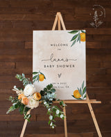 Cutie Baby Shower Welcome Sign | Citrus Baby Shower Sign