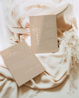 Minimalist Wedding Events Card | Modern Weekend Events