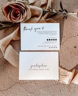 Minimalist Small Business Thank You Card | Editable Thank You Card Template