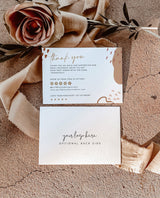 Terracotta Small Business Thank You Card | Boutique Thank You Template