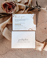 Terracotta Small Business Thank You Card | Boutique Thank You Template 