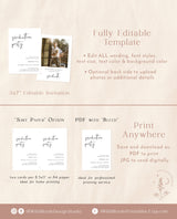 Graduation Party Invitation Template | Minimalist Graduation Announcement